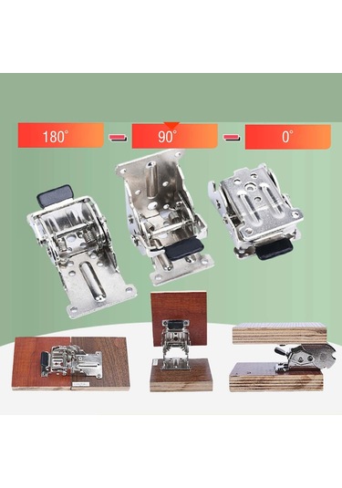 Suntek Kendinden Kilitlemeli Menteşe Katlanır Masa Ayakları 0-ila-90-ila-180-gümüş