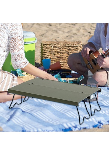 Dolıty Kamp Masası Katlanır Bacaklar Taşıma Çantası Yeşil Yeşil Çok Renkli