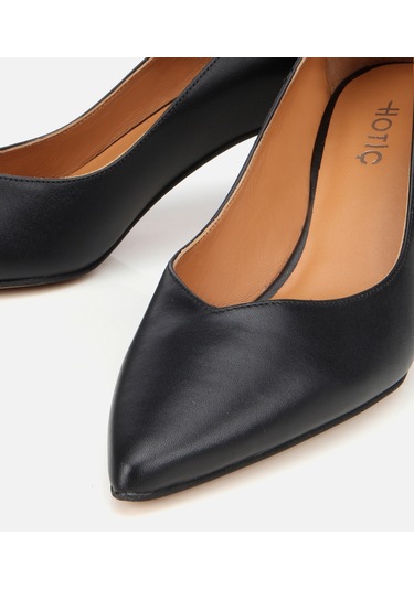 Hotiç Kadın Deri Siyah İnce Topuklu Stiletto 01ayh312520a100 Siyah