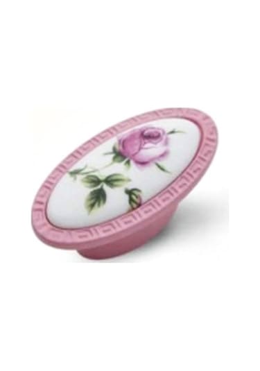 Eymenyapimarket Tomurcuk Porselen Mobilya Dolap Kulp Pembe Gül Pembe