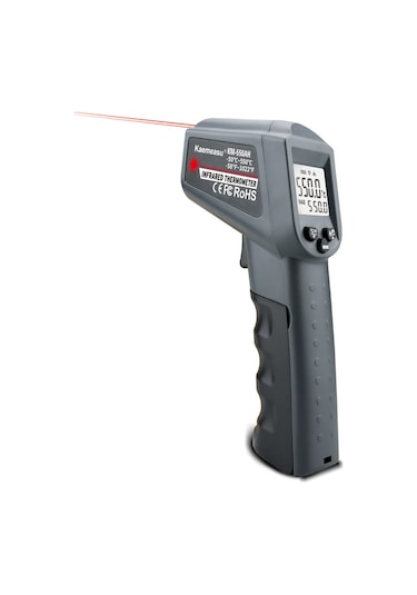 Springsun Dijital Termometre Tek Lazer Çizgili Temassız Nesne Sıcaklık Ölçüm Aracı Elde Taşınabilir Anahtarlanabilir Ölçüm