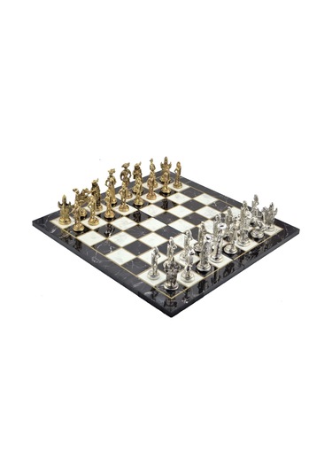 Gifthome Metal Satranç Takımı - Seti Battal ispanyol parlak Ka