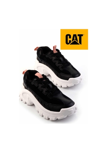 Black Hakiki Deri Kadın Sneaker Cat0111100502 001