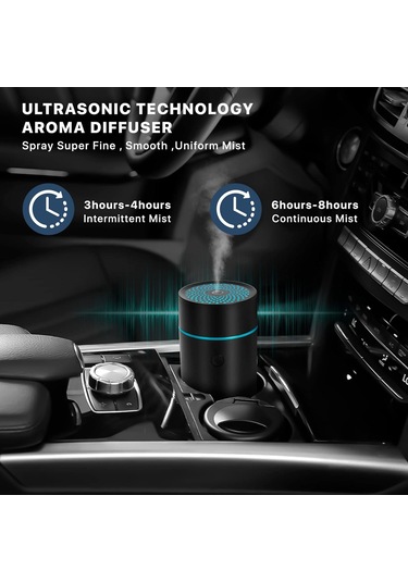 Suofeng Araba İçin Usb Hava Temizleyici Buharlandırabici Siyah 5v Portavasoya Uyumlu