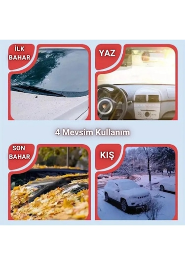 Coofbe Manyetik Oxford Kumaş Araç Ön Cam Koruyucu Branda Araç Ön Cam Güneşlik Araç Kar Don Brandası