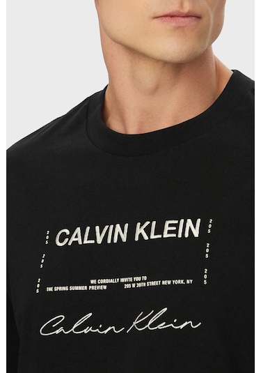 Calvin Klein Erkek T Shirt Lv04re827g Ub1 Siyah