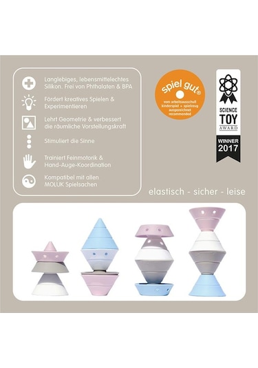 Moluk Hix - Pastel White, Baby Pink, Beige, Ice Blue