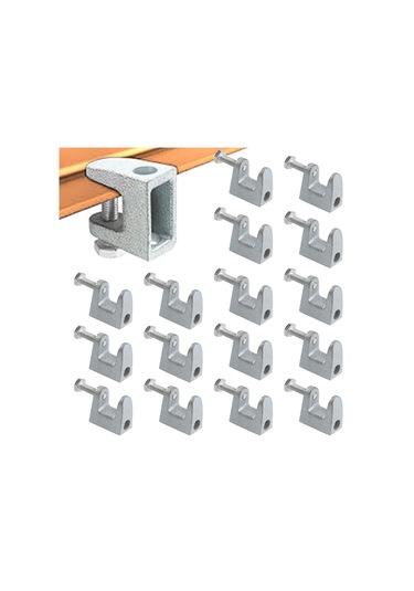 Işın Kelepçesi, 20 Pcs 3/8 '13/16' Çinko Kaplama Demir Güvenliği C-clamps 13/16 'kaynak/marangoz/bina/ev Montajı İçin Çene Açıklığı