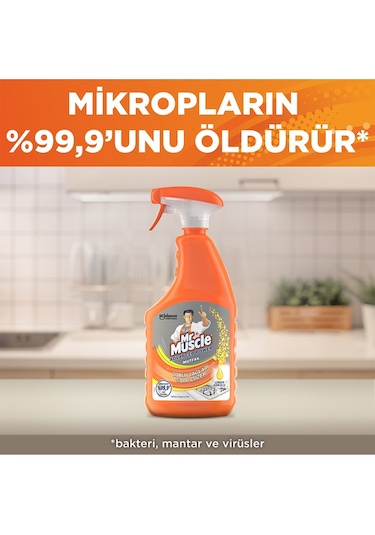 Mr. Muscle Mutfak Yağ Çözücü Sprey Limon Kokulu 750 ML