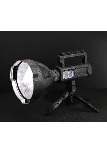 W590 El Feneri Usb Şarj Edilebilir Güçlü Fener 4 Farklı Mod