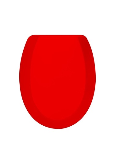 Rona Kırmızı Tisa Thermoplast Standart Klozet Kapağı (Üstten Mont