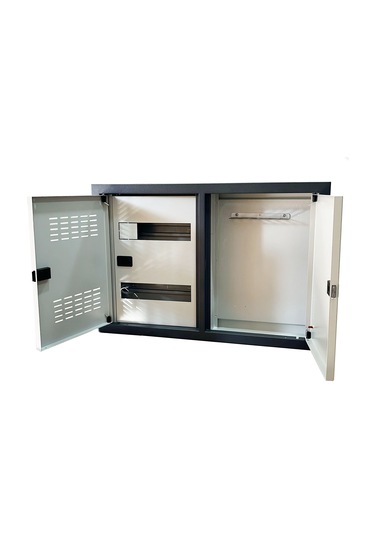 24 Modül Sigorta Dağıtım Panosu 70x40x13 Cm, Çift Kapaklı Metal