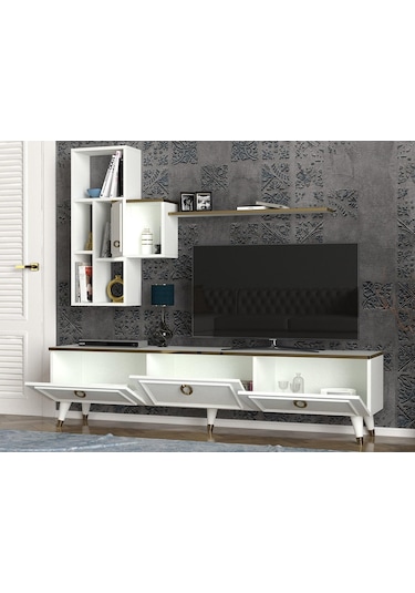 Dekorister Exclusive Kornelya Tv Ünitesi Beyaz