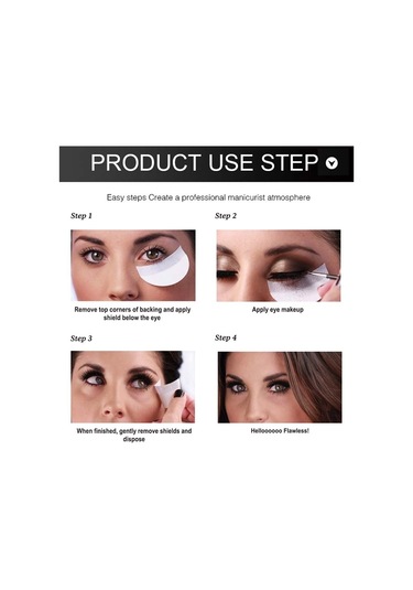 Sones 200 Adet/çanta 50x68mm B Tipi Göz Farı Çıkartmaları Dokumasız Kumaş İzolasyon Göz Çıkartmaları Ve Kirpik Eyeliner Çıkartmaları