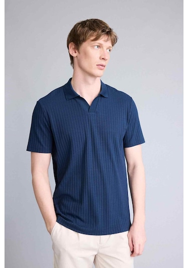 Defacto Regular Fıt Krinkıl Kısa Kollu Polo Tişört E1207ax26smnv64 Lacivert-nv64 Defacto Regular Fıt Krinkıl Kısa Kollu Polo Tişört E1207ax26smnv64 Lacivert-nv64