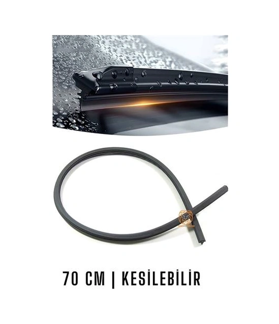 Kesilebilir 70 Cm Silecek Lastiği 1 Adet