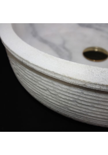 Afyon Beyaz Başlıklı Dışı Taramalı Lavabo