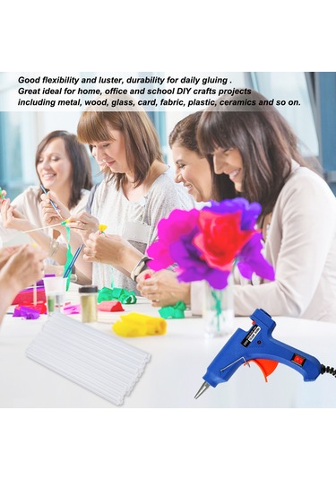 Monyee 7mm X 100mm Transparan Isı Macunu Çubukları, 20w Isı Makinesi İçin, El İşleri Ve Sanat Çalışmaları İçin, 50 Adet Paket