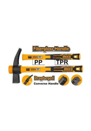 Ingco  HIHH80700 Fiberglass Saplı Fransız Tipi Çatal Çekiç 700g