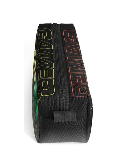 Coral High Kids Siyah Gri Gamer Desenli Kalem Çantası 22080