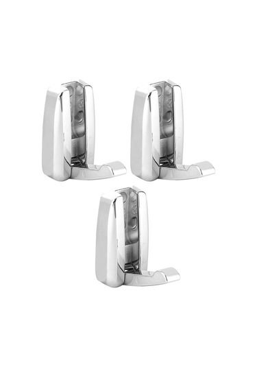 Konesam 3 Adet Gizli Zincirli Çelik Giysi Kancası - Dayanıklı, Uzun Ömürlü, Çok Amaçlı Banyo, Yatak Odası, Mutfak Diğer