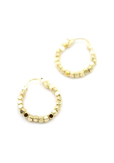 Dorika Halka Küpe - Altın Çok Renkli