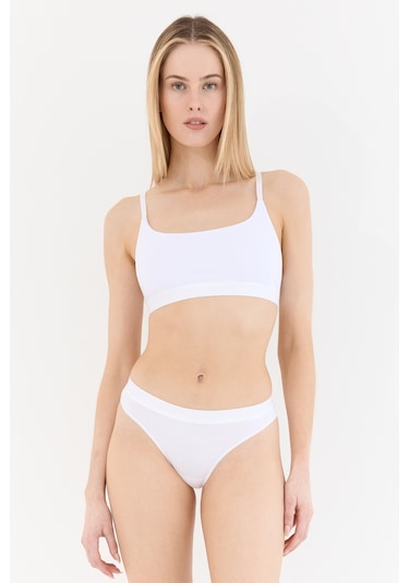 Naphor Touch Beyaz Askı Detaylı Bralet Sütyen