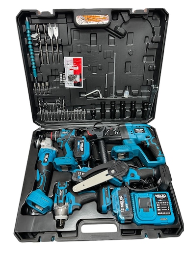 Melzo Germany MLZ7757 5'li Matkap Seti Mavi