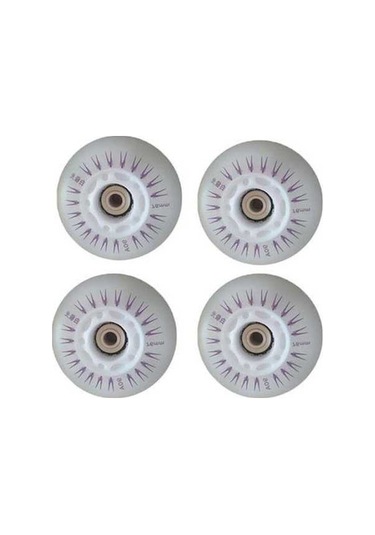 Fastbuy Bosphorusboutique Yeşil 76/80mm Paten Tekerlekleri, Led Işıklı, 4 Adet, 76 Mm Nj Yeşil Yeşil