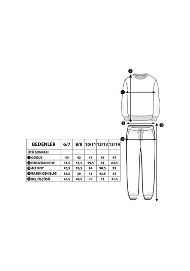 Toontoy Erkek Çocuk Baskılı Eşofman Takımı Antrasit Melanj