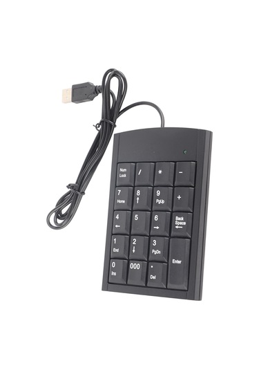 Yaozixa Usb Nümerik Klavye, Taşınabilir İnce Tasarım, Veri Girişi Kolaylaştırıcı, Dürtüye Dayanıklı, Tüm Bilgisayarlarda Uyumlu