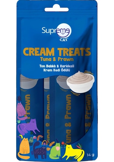 Supreme Ton Balıklı Karidesli Krema Kedi Ödülü 4x14 Gr