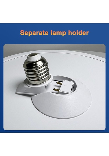 Geeroyoo E27 Vidası İle 18w Led Uçan Daire Lamba - 6500k Beyaz Işık, Süper Parlak Ve Enerji Tasarruflu