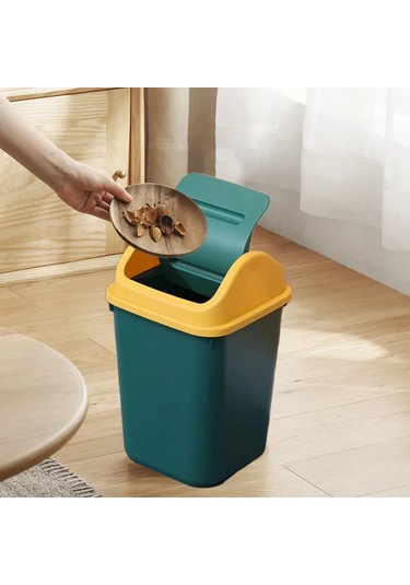 Springsun 10 Litre Kapaklı Çöp Kutusu - Kompakt, Kokusuz Ve Dayanıklı