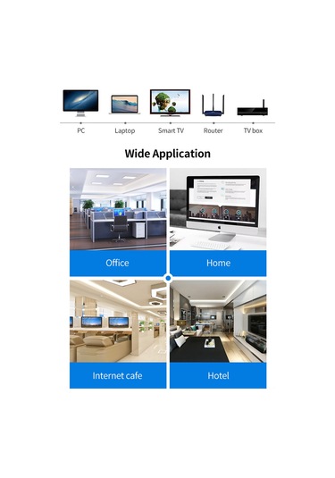Xiyyadms Ev İçi Kategori 6 Cat6 Düz Makyaj Kablosu - Rj45 Arayüzlü 1000mbps 1000mhz Hızlı Ağ Bağlantısı, 20 Metre Mavi Saf Bakır Telve