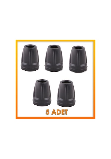 Herdegen Kanedyen Baston Lastik Ucu Siyah 5 Adet 18 MM