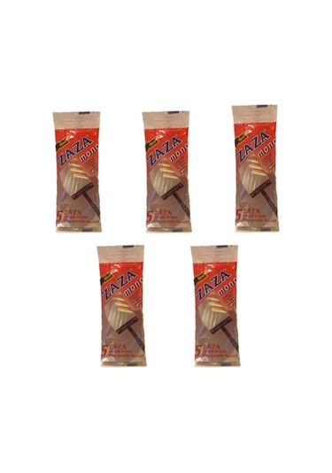 Zaza Mono Tek Bıçaklı Kullan-At Tıraş Bıçağı 5 x 5'li