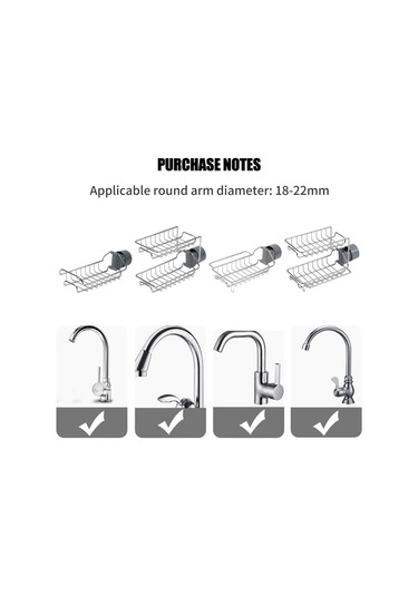 Konesam 201 Çelik Çift Katlı Lavabo Rakusu - Su Tüpü Uyumlu 18-22mm - Su Akış Delikleriyle Hızlı Kurutma - Gizli Kanca Ve Pratik Montaj - Mutfak & Banyo Organizerı Diğer