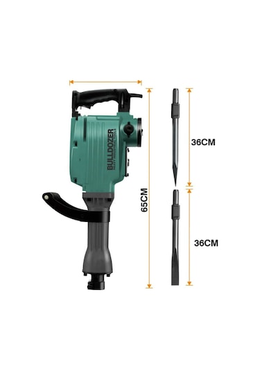 Bulldozer 16 KG 2800W Profesyonel 50 J 65 MM Büyük Tip Kırıcı