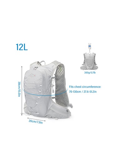 Jeehugo Mavi 12l Bisiklet Spor Sirt Çantasi - Kaykay Yürüyüş Bisiklet Turu İçin Dayanıklı Malzemeyle Çok Renkli