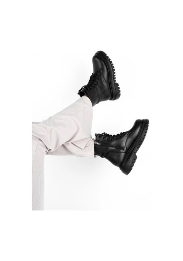 Feles Kalın Ve Yüksek Taban Günlük Bot Kadın Postal Bot 001