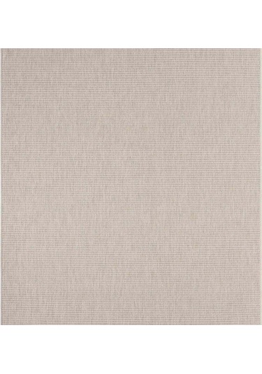 Düz Krem Jüt Görünümlü Modern Halı - L663krbo