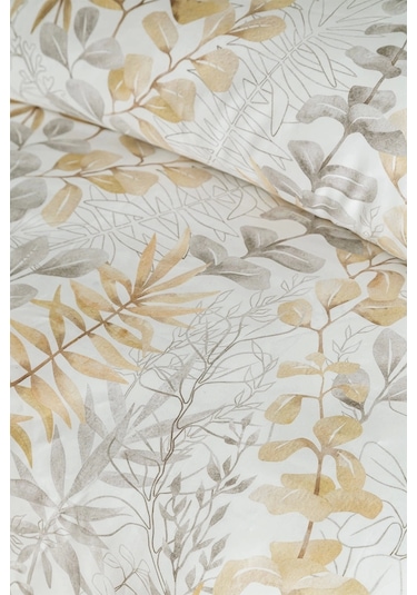 Occale Beige 210 Tc 83 Tel Pamuk Saten Nevresim Takımı Tek Kişilik