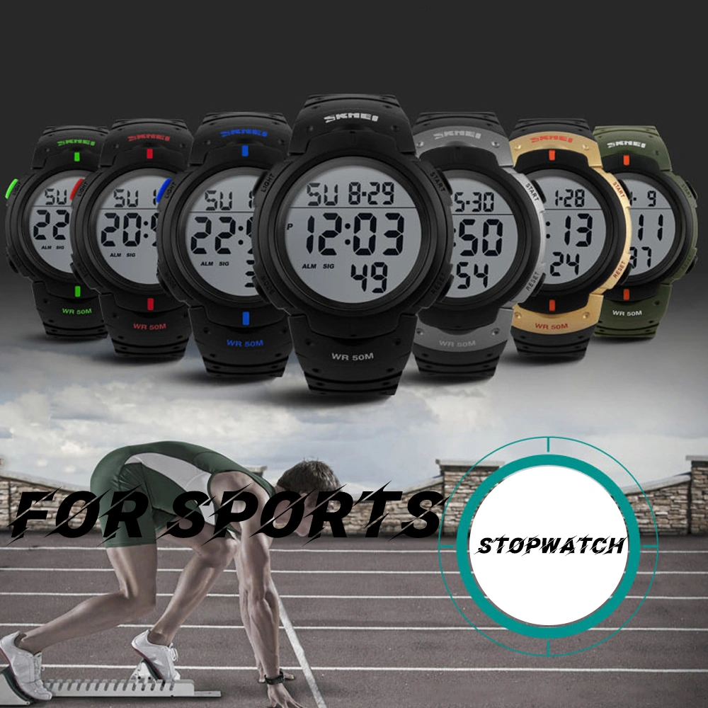 Lemestar Erkek Spor Kol Saati - Yeşil - Gündüz Gece Görünür Ekran - Kronometre, Alarm Ve Tarih Gösterimi