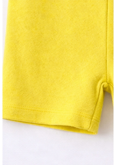 For My Baby Basic Bebek Şortlu Takım Sarı