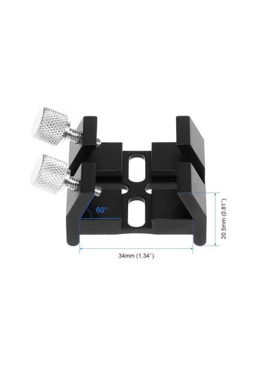 Hombey Teleskop İçin Yüksek Dayanıklı Alüminyum İki Kanalcı İzci Kemer + Tutucu, Yönlendirme Cihazı Sabitleme Aparatı