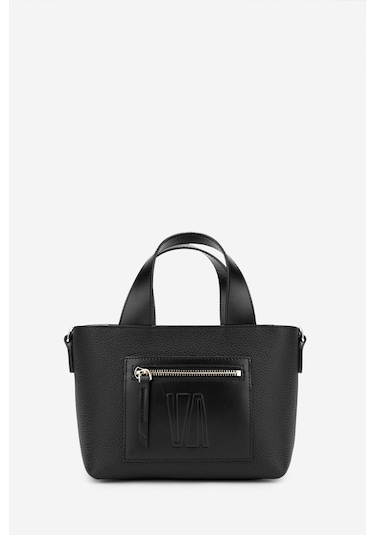 Valmenti Zumba Kadın Siyah/siyah Hakiki Deri El Çantası 301 3003 Bn Canta Y24 Siyah