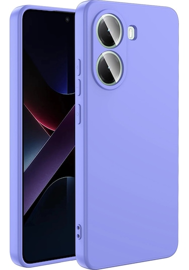 Xiaomi Poco X7 Pro Kılıf Zore Mara Lansman Kapak Lila