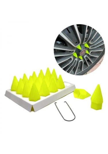 Sivri Mermi Bijon Kapağı Sökme Aparatlı Fosfor Yeşil 17 Mm