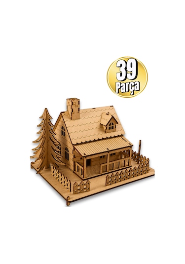 Ahşap Minyatür Ev Maketi Kendin Yap Dıy Dekoratif Kit - 3d Puzzle